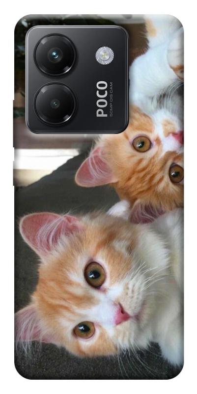 Чехол itsPrint Fluffy Duo для Xiaomi Poco M7 Pro 5G, животные, купить оптом с доставкой