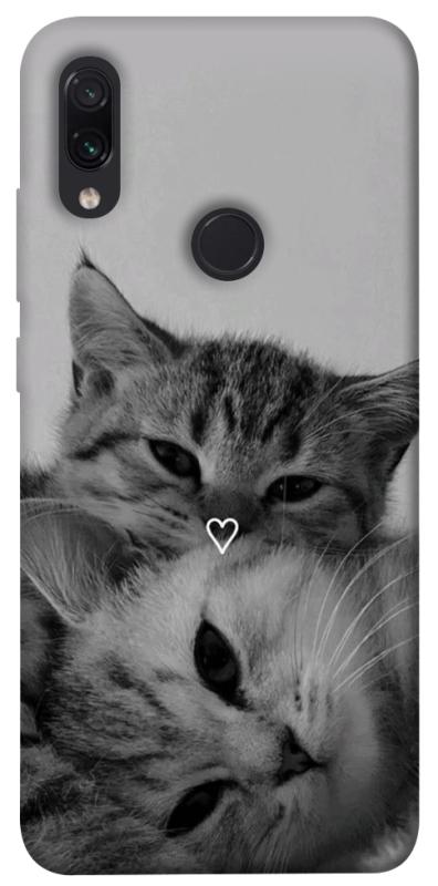 Чехол itsPrint Grey cats для Xiaomi Redmi Note 7 / Note 7 Pro / Note 7s, котики, купить оптом с доставкой