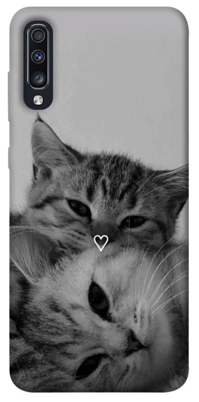 Чохол itsPrint Grey cats для Samsung Galaxy A70 (A705F), котики, купити оптом з доставкою