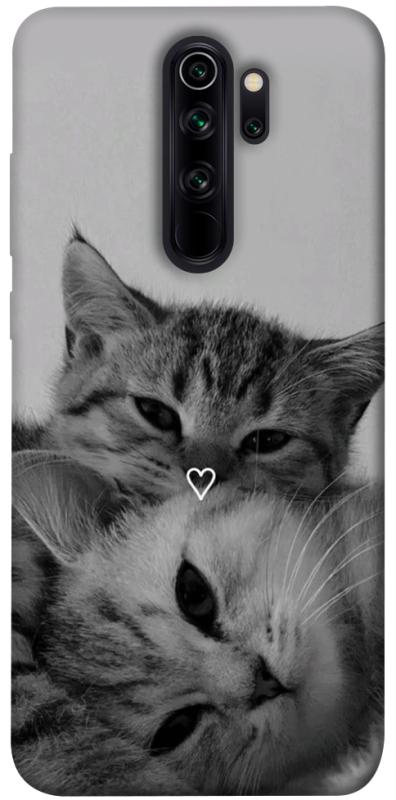 Чехол itsPrint Grey cats для Xiaomi Redmi Note 8 Pro, котики, купить оптом с доставкой