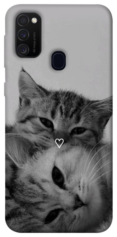Чехол itsPrint Grey cats для Samsung Galaxy M30s / M21, животные, купить оптом с доставкой