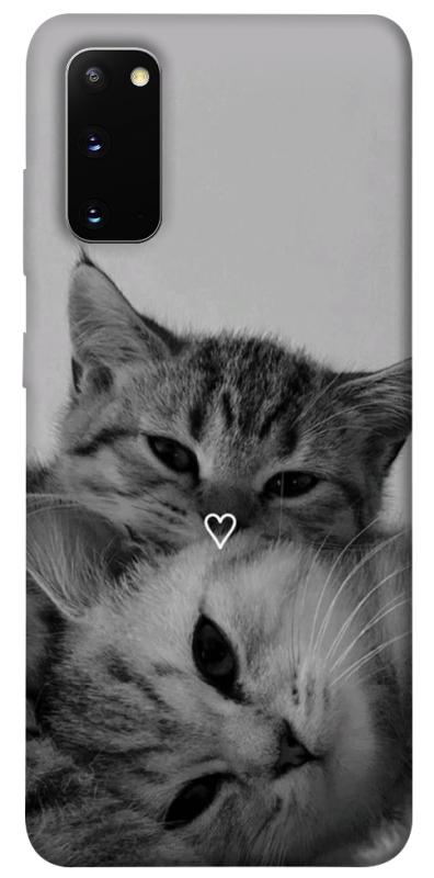 Чехол itsPrint Grey cats для Samsung Galaxy S20, котики, купить оптом с доставкой