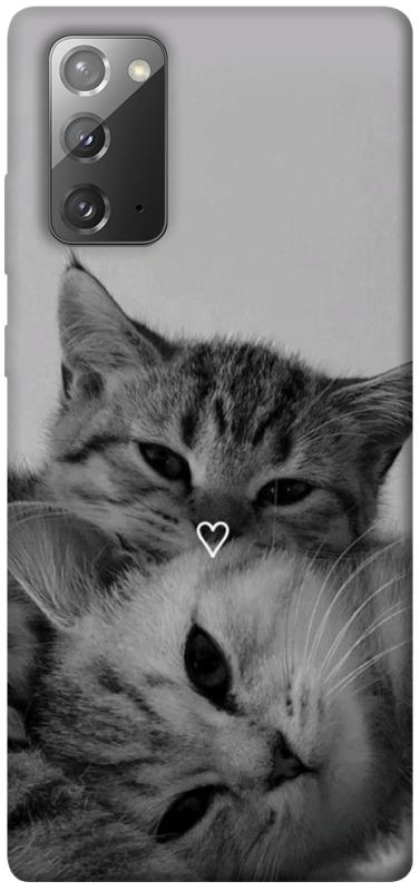 Чехол itsPrint Grey cats для Samsung Galaxy Note 20, животные, купить оптом с доставкой