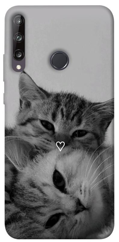 Чехол itsPrint Grey cats для Huawei P40 Lite E / Y7p (2020), котики, купить оптом с доставкой