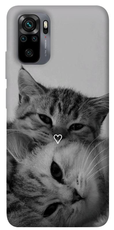 Чехол itsPrint Grey cats для Xiaomi Redmi Note 10 / Note 10s, котики, купить оптом с доставкой