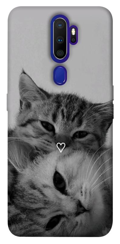 Чохол itsPrint Grey cats для Oppo A5 (2020) / Oppo A9 (2020), котики, купити оптом з доставкою
