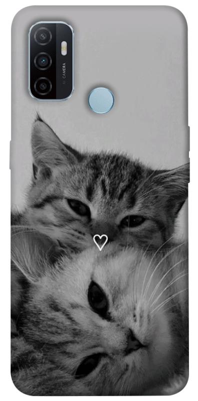 Чехол itsPrint Grey cats для Oppo A53 / A32 / A33, котики, купить оптом с доставкой