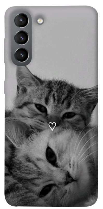 Чехол itsPrint Grey cats для Samsung Galaxy S21, котики, купить оптом с доставкой