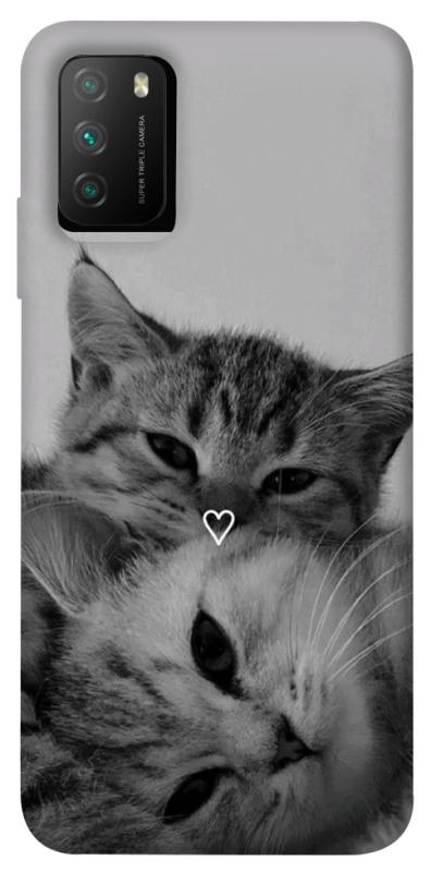 Чехол itsPrint Grey cats для Xiaomi Poco M3, животные, купить оптом с доставкой