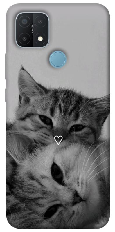 Чехол itsPrint Grey cats для Oppo A15s / A15, животные, купить оптом с доставкой