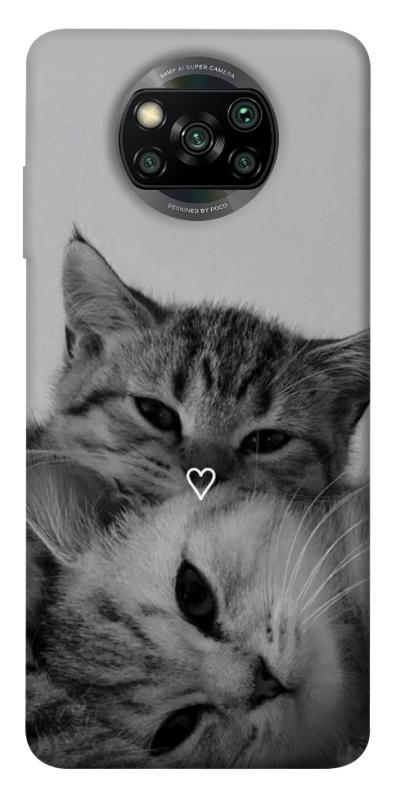 Чехол itsPrint Grey cats для Xiaomi Poco X3 NFC / Poco X3 Pro, котики, купить оптом с доставкой