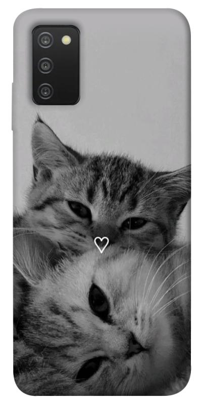 Чехол itsPrint Grey cats для Samsung Galaxy A03s, животные, купить оптом с доставкой