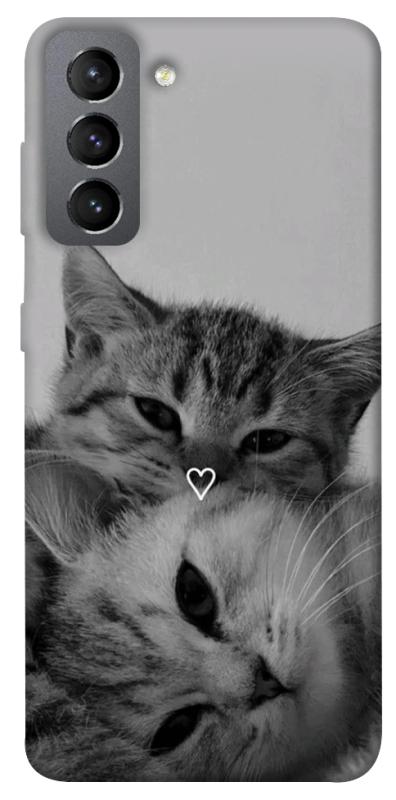 Чехол itsPrint Grey cats для Samsung Galaxy S21 FE, котики, купить оптом с доставкой
