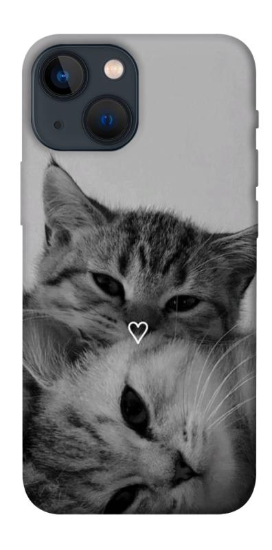 Чехол itsPrint Grey cats для Apple iPhone 13 mini (5.4"), животные, купить оптом с доставкой
