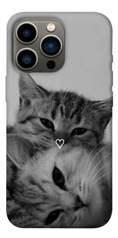 Чехол itsPrint Grey cats для Apple iPhone 13 Pro (6.1"), животные, купить оптом с доставкой