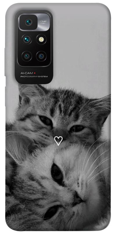 Чехол itsPrint Grey cats для Xiaomi Redmi 10, животные, купить оптом с доставкой