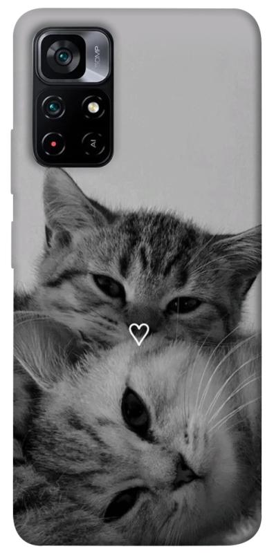 Чехол itsPrint Grey cats для Xiaomi Poco M4 Pro 5G, животные, купить оптом с доставкой