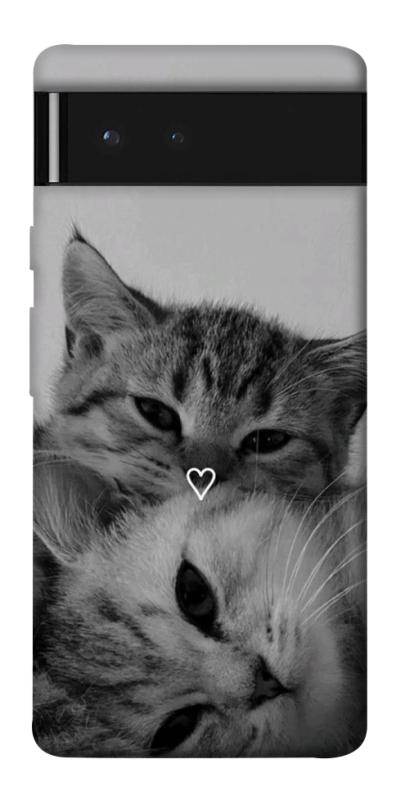 Чехол itsPrint Grey cats для Google Pixel 6, котики, купить оптом с доставкой