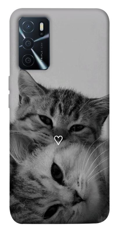 Чохол itsPrint Grey cats для Oppo A16s / A16, тварини, купити оптом з доставкою
