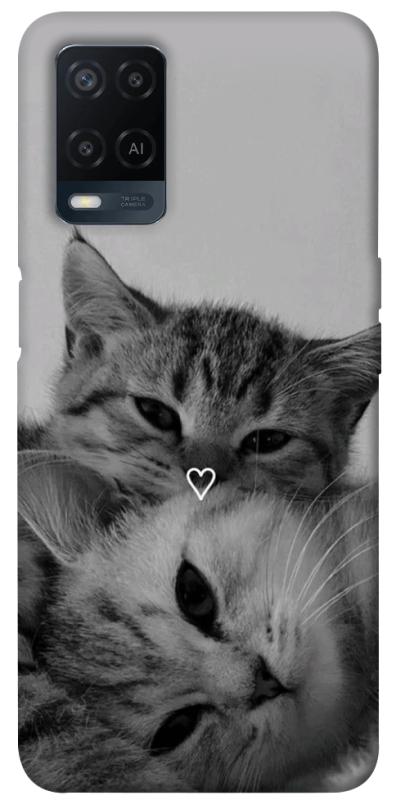 Чехол itsPrint Grey cats для Oppo A16s / A16, котики, купить оптом с доставкой