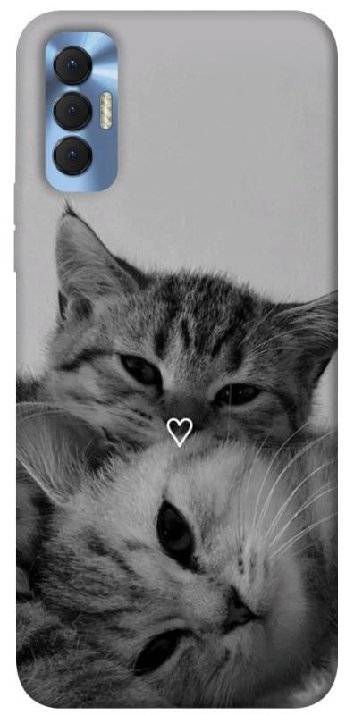 Чехол itsPrint Grey cats для TECNO Spark 8P, котики, купить оптом с доставкой