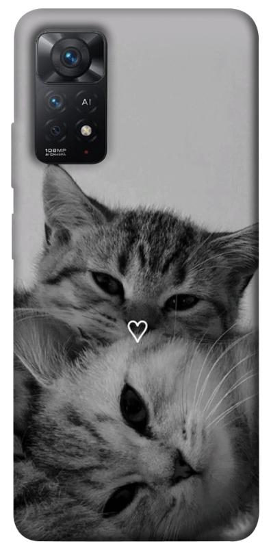 Чохол itsPrint Grey cats для Xiaomi Redmi Note 11 Pro 4G/5G, тварини, купити оптом з доставкою