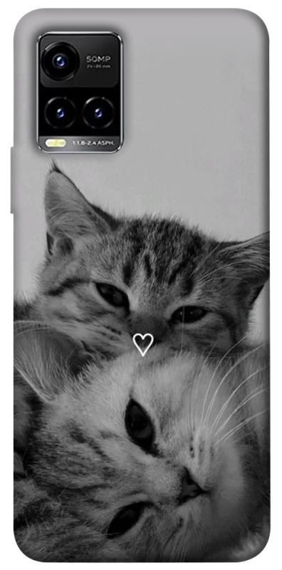 Чохол itsPrint Grey cats для Vivo Y21 / Y33s, тварини, купити оптом з доставкою