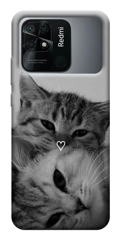 Чохол itsPrint Grey cats для Xiaomi Redmi 10C, котики, купити оптом з доставкою