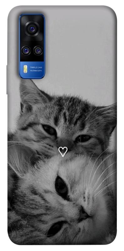 Чехол itsPrint Grey cats для Vivo Y51a, животные, купить оптом с доставкой