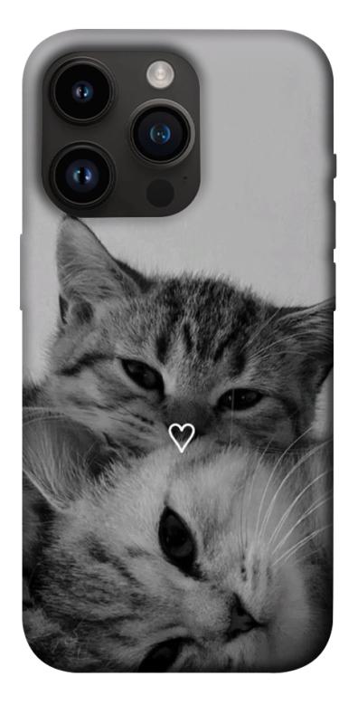 Чехол itsPrint Grey cats для Apple iPhone 14 Pro (6.1"), животные, купить оптом с доставкой