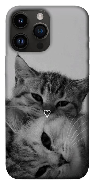 Чехол itsPrint Grey cats для Apple iPhone 14 Pro Max (6.7"), животные, купить оптом с доставкой