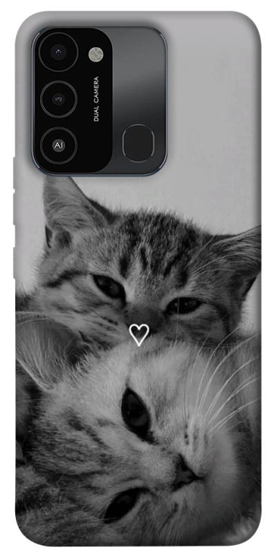 Чехол itsPrint Grey cats для TECNO Spark 8C, котики, купить оптом с доставкой