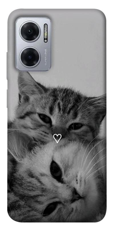Чехол itsPrint Grey cats для Xiaomi Redmi Note 11E, животные, купить оптом с доставкой