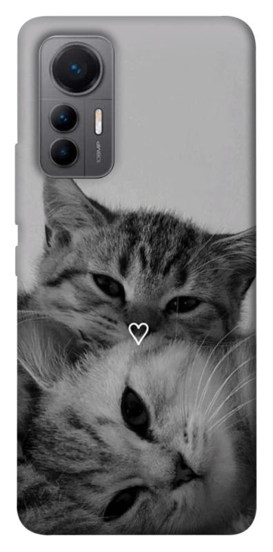 Чехол itsPrint Grey cats для Xiaomi 12 Lite, котики, купить оптом с доставкой