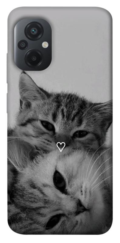 Чехол itsPrint Grey cats для Xiaomi Poco M5, животные, купить оптом с доставкой