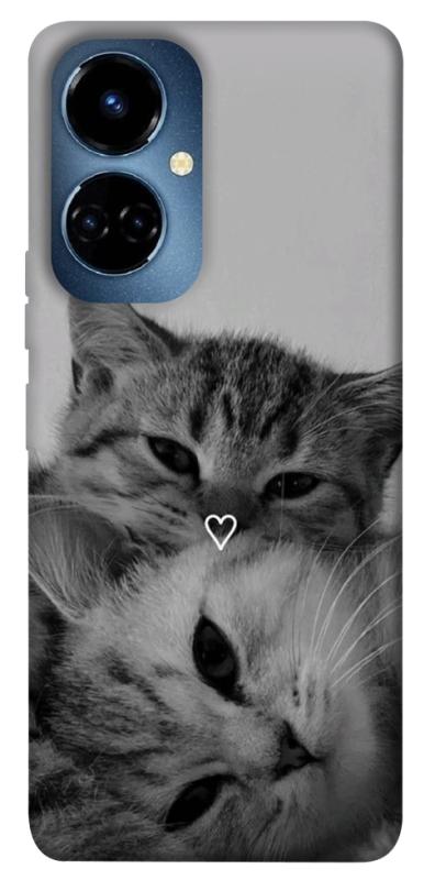 Чехол itsPrint Grey cats для TECNO Camon 19 (CI6n) / 19 Pro (CI8n), животные, купить оптом с доставкой