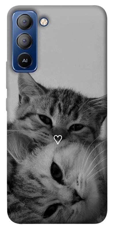 Чохол itsPrint Grey cats для TECNO Pop 5 LTE, котики, купити оптом з доставкою
