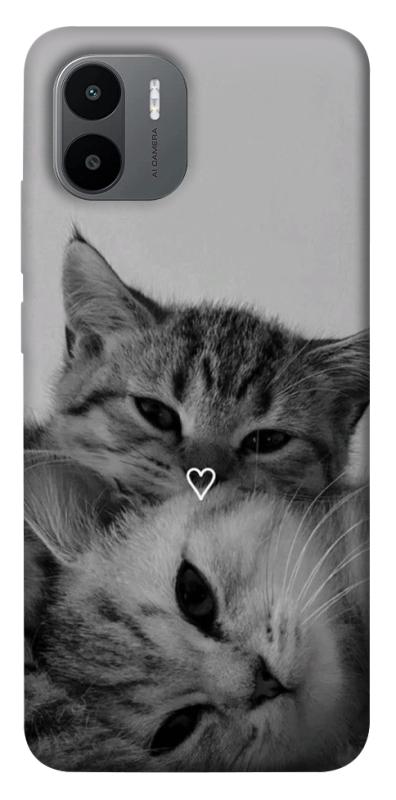 Чехол itsPrint Grey cats для Xiaomi Redmi A1+ / A2+, котики, купить оптом с доставкой