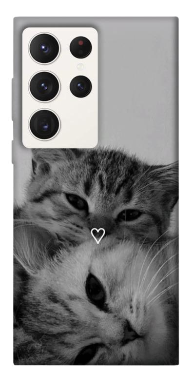 Чехол itsPrint Grey cats для Samsung Galaxy S23 Ultra, животные, купить оптом с доставкой