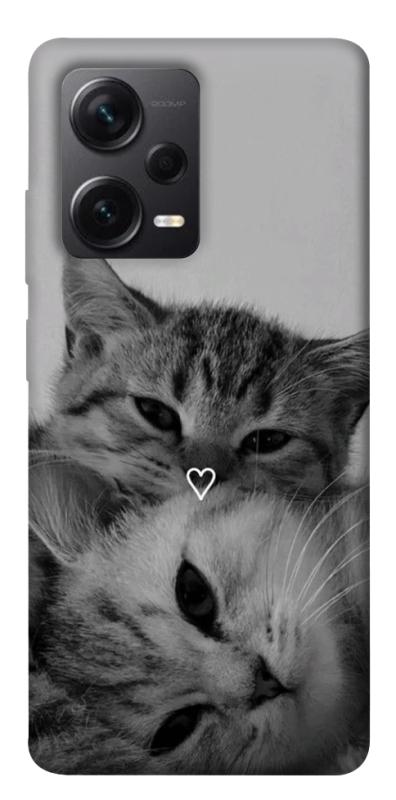 Чехол itsPrint Grey cats для Xiaomi Redmi Note 12 Pro+ 5G, животные, купить оптом с доставкой