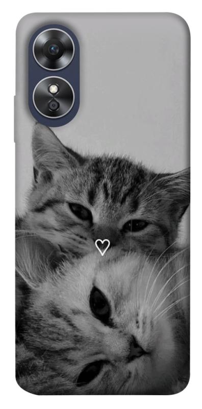 Чехол itsPrint Grey cats для Oppo A17, котики, купить оптом с доставкой