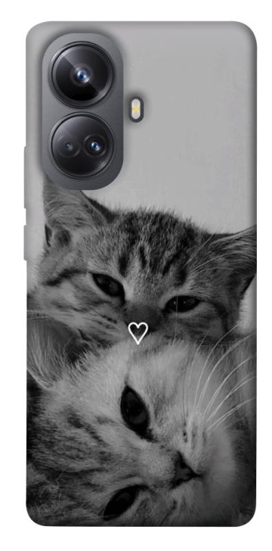 Чехол itsPrint Grey cats для Realme 10 Pro+, животные, купить оптом с доставкой