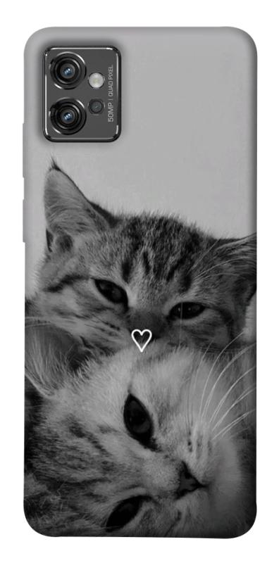 Чохол itsPrint Grey cats для Motorola Moto G32, котики, купити оптом з доставкою