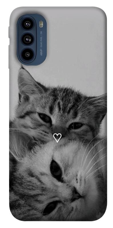 Чехол itsPrint Grey cats для Motorola Moto G41, котики, купить оптом с доставкой