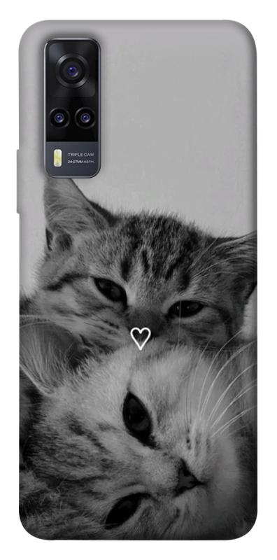 Чехол itsPrint Grey cats для Vivo Y31, котики, купить оптом с доставкой