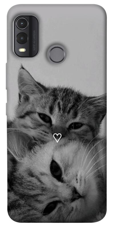 Чехол itsPrint Grey cats для Nokia G11 Plus, животные, купить оптом с доставкой
