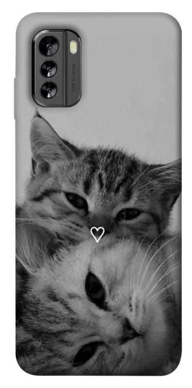 Чехол itsPrint Grey cats для Nokia G60, котики, купить оптом с доставкой