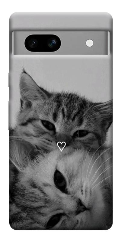 Чехол itsPrint Grey cats для Google Pixel 7a, животные, купить оптом с доставкой