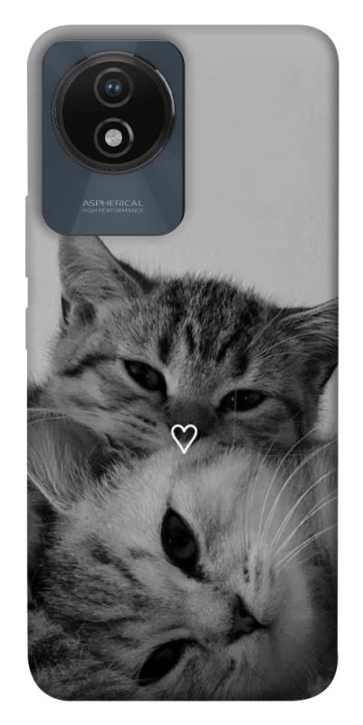 Чехол itsPrint Grey cats для Vivo Y02, животные, купить оптом с доставкой