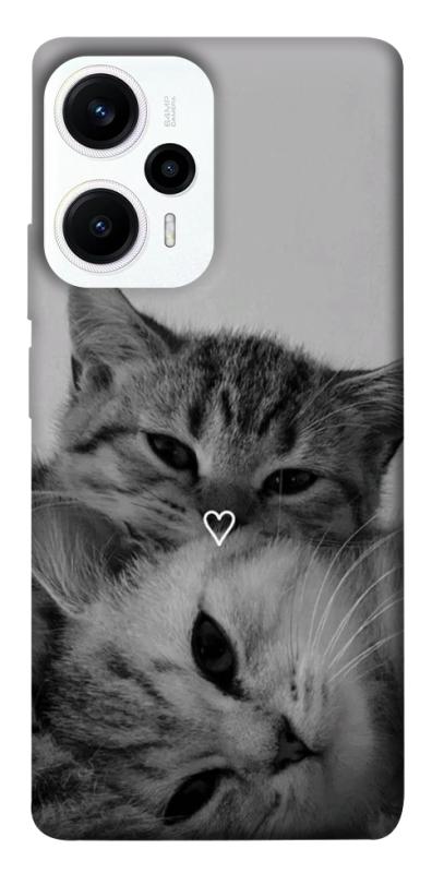 Чохол itsPrint Grey cats для Xiaomi Poco F5 / Note 12 Turbo, котики, купити оптом з доставкою